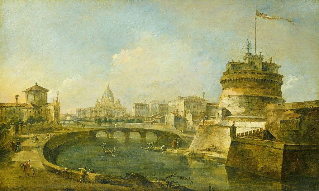 Fantastica veduta di Castel Sant'Angelo, Roma - National Gallery of Arts, Washington